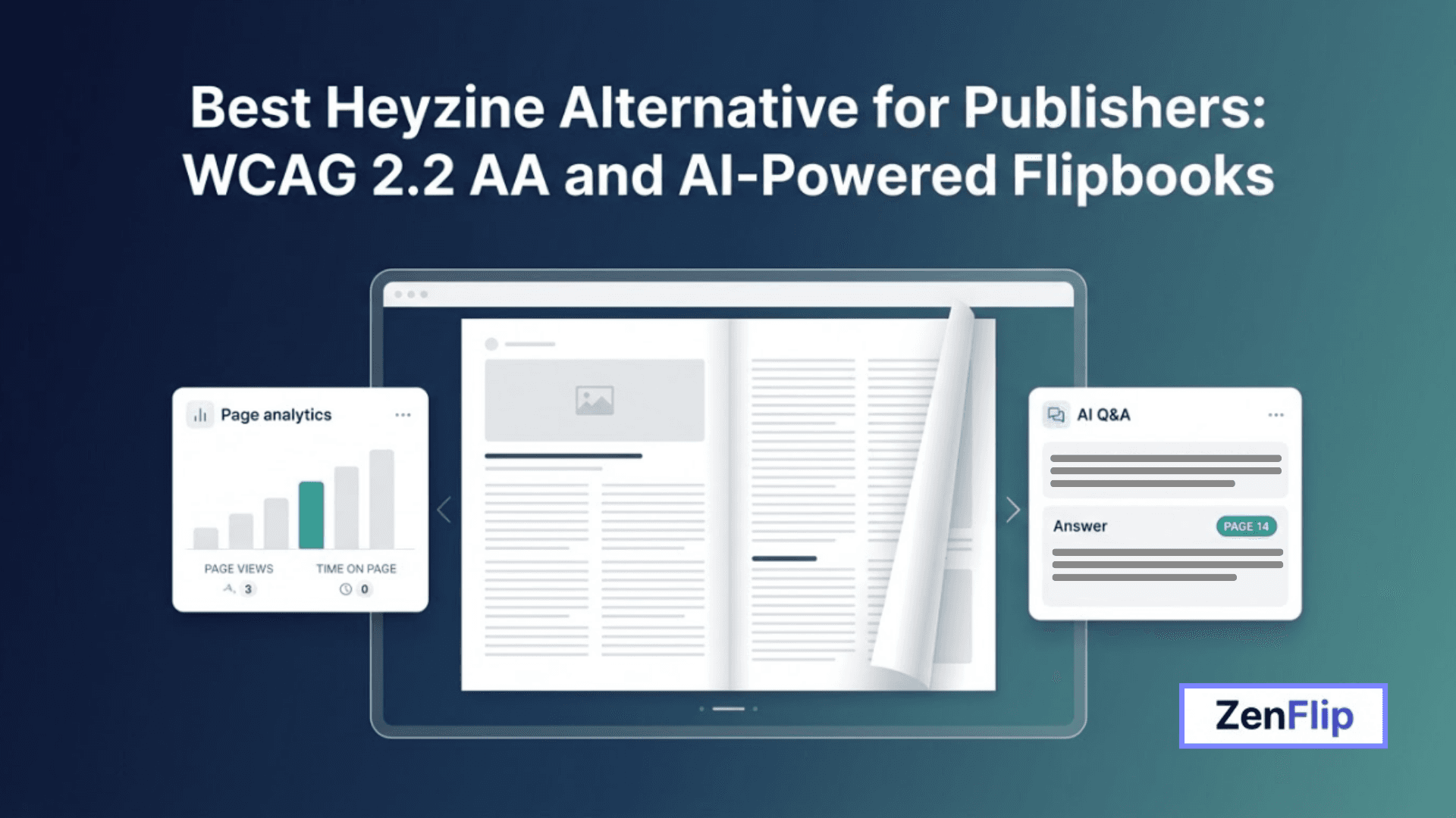 Best Heyzine Alternative for Publishers WCAG 2.2 AA and AI-Powered Flipbooks - Feature Image