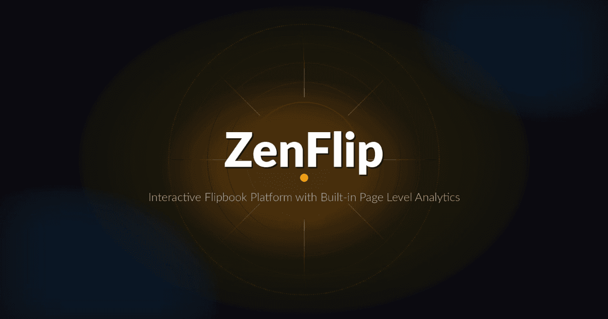 Zenflip - Interactive Flipbook Platform with built in Page Level Analytics