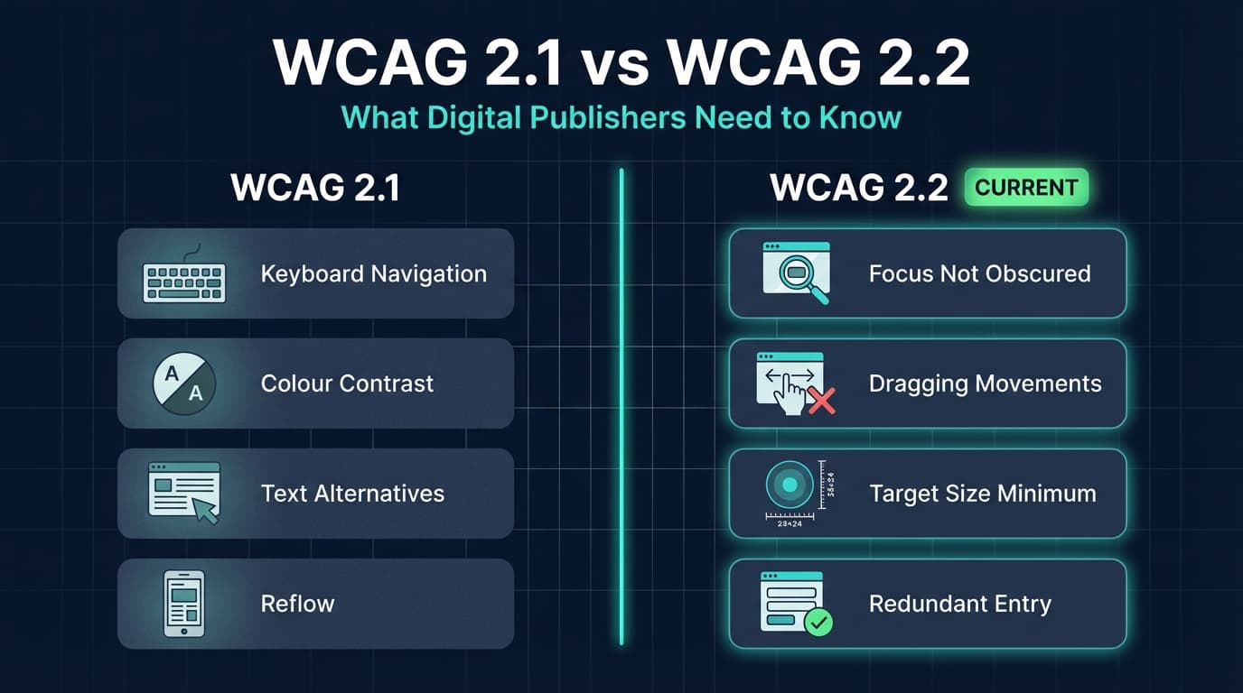 The Difference Between WCAG 2.1 and WCAG 2.2