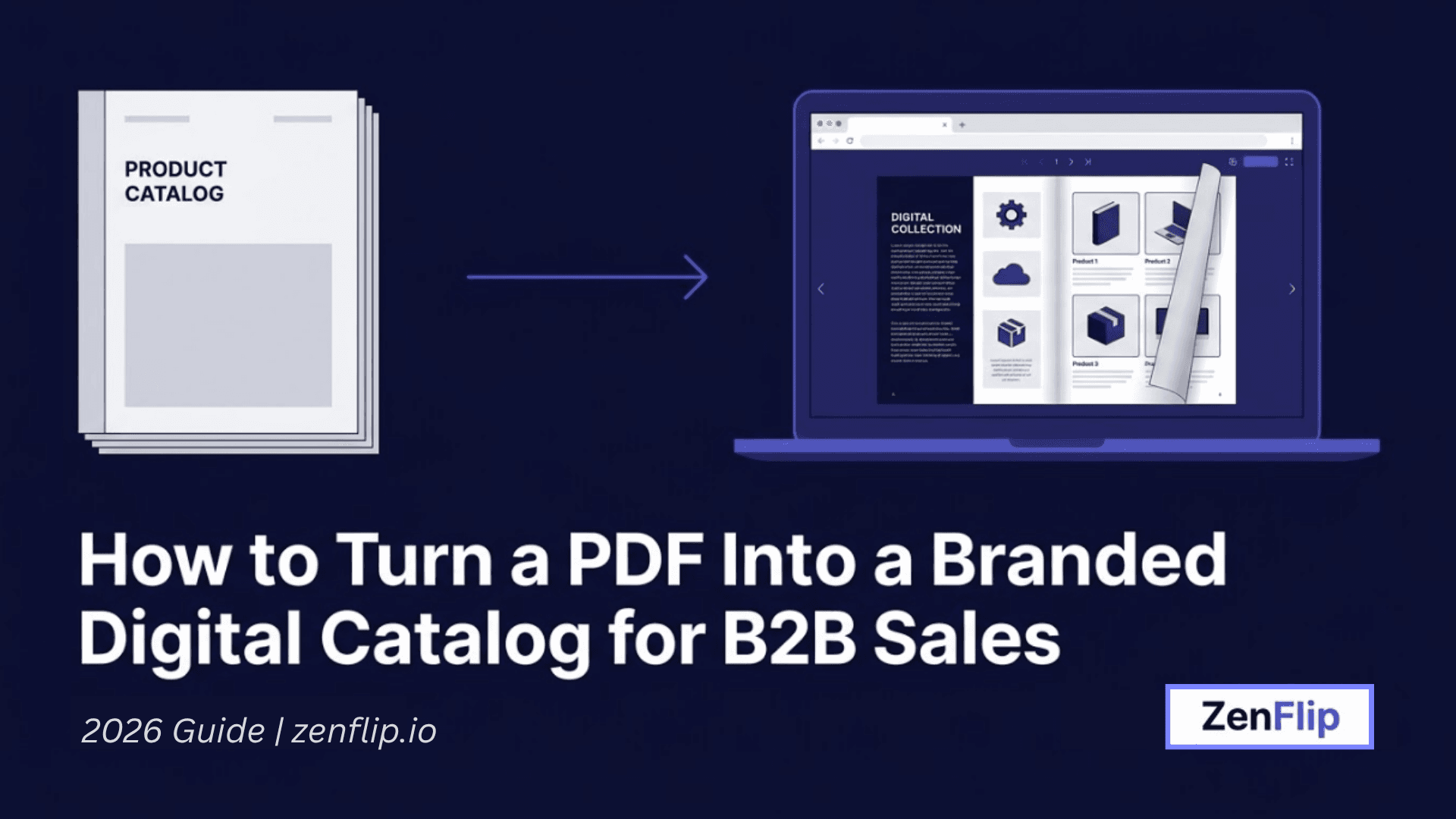 How To Turn A PDF Into A Branded Digital Catalog For B2B Sales - Feature Image