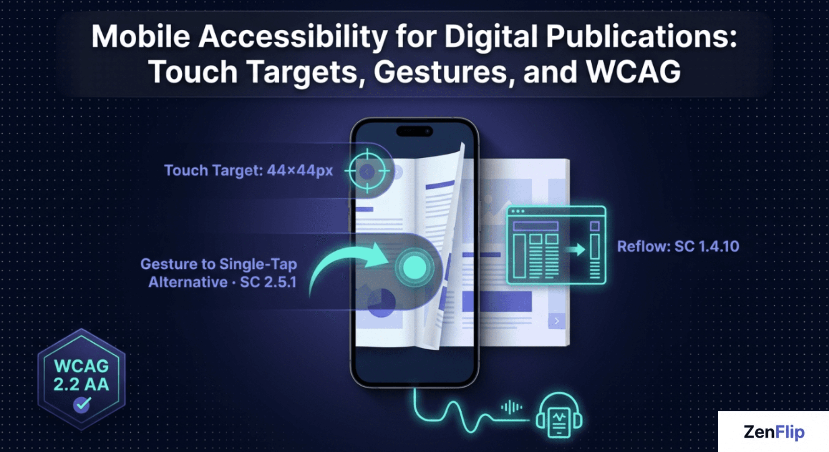Mobile Accessibility for Digital Publications Touch Targets, Gestures, and WCAG