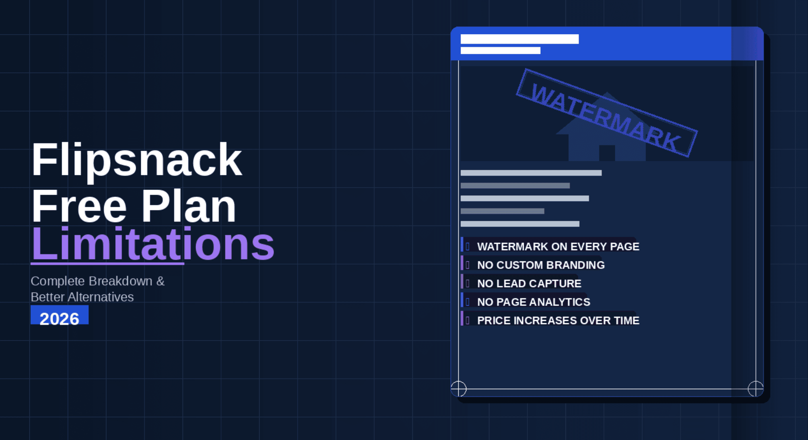 Flipsnack Free Plan Limitations 2026: Complete Breakdown & Better Alternatives