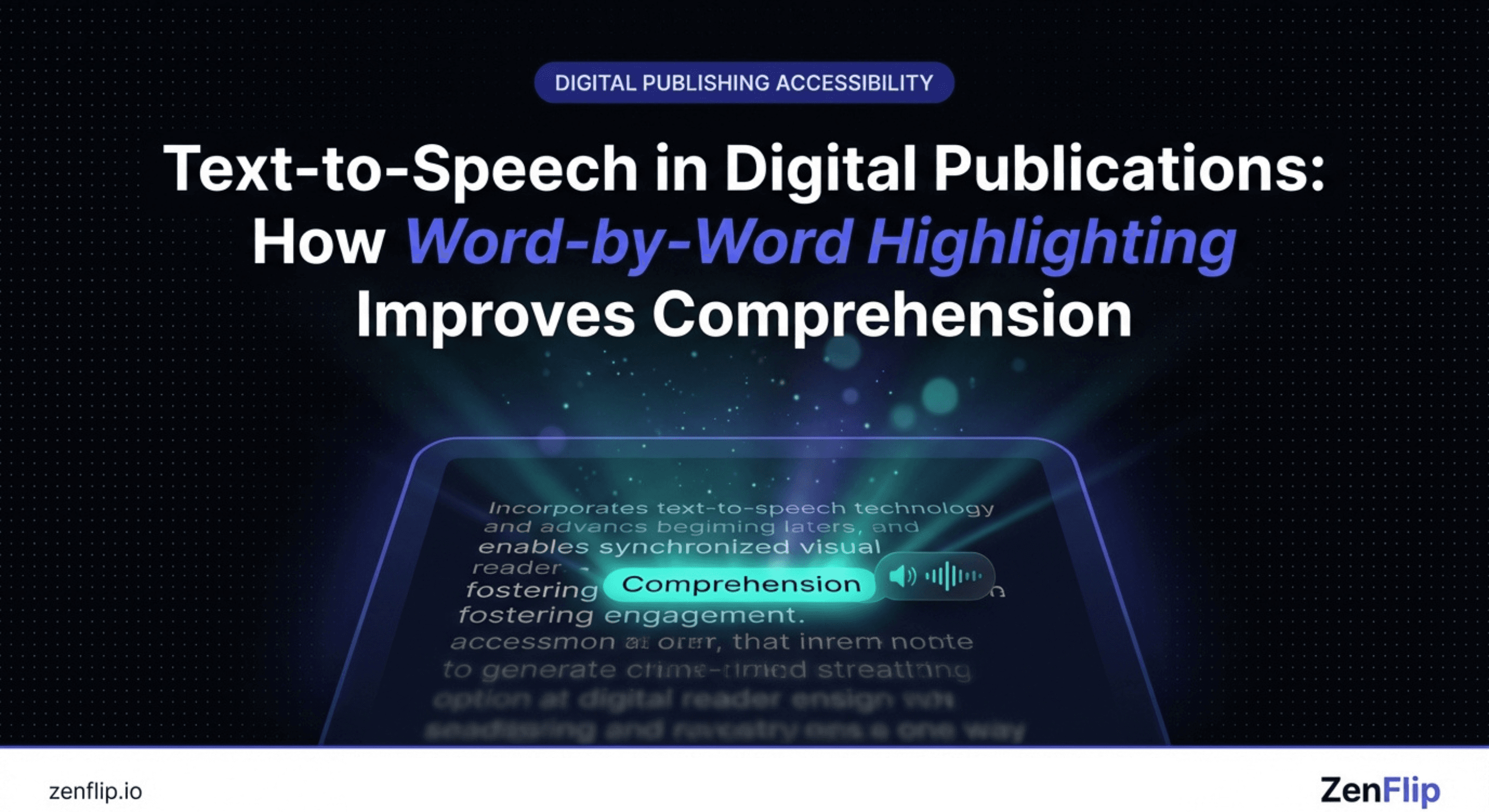 Text to Speech in Digital Publications